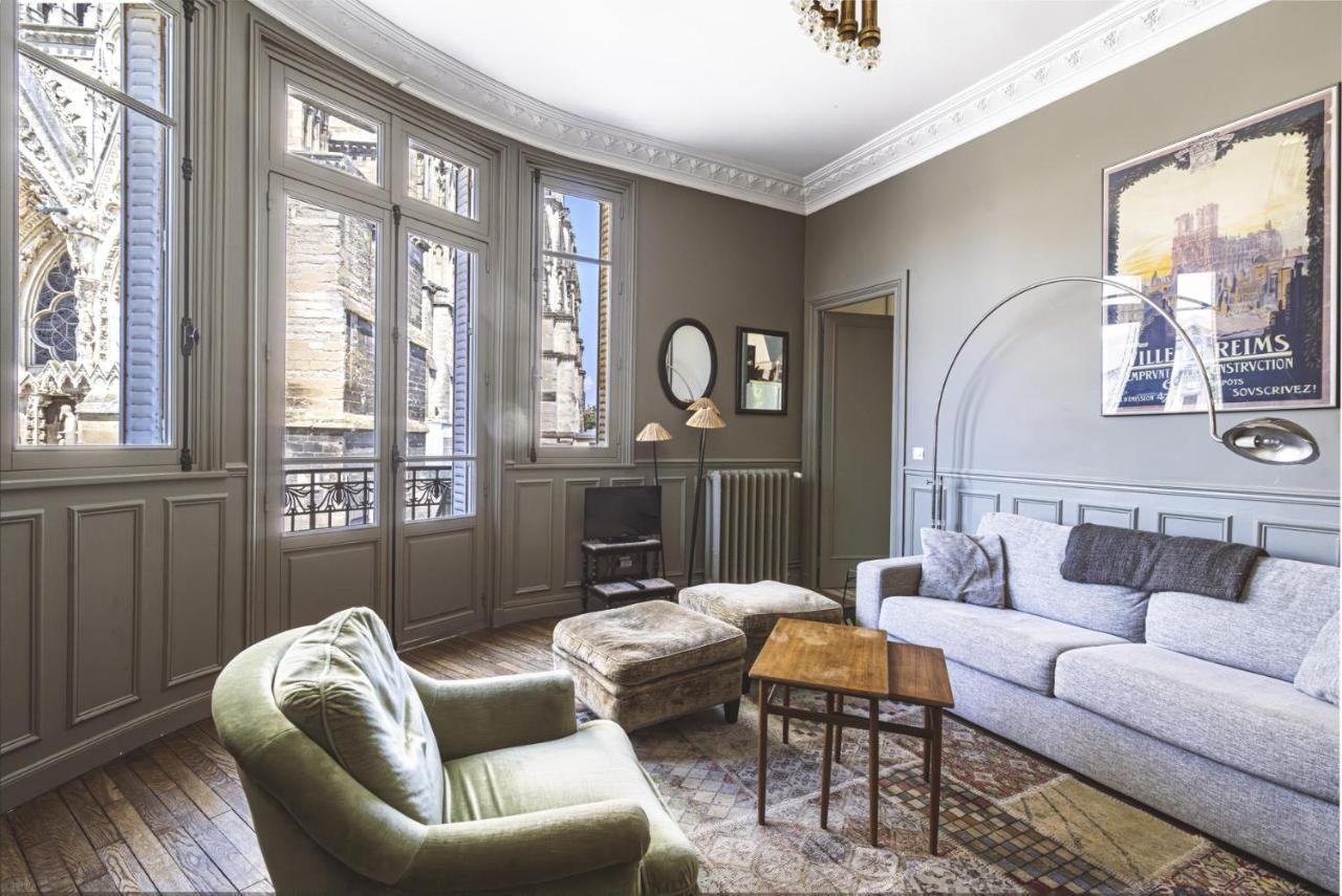 Au Pied De La Cathedrale #Vuemagique Apartment Reims Luaran gambar